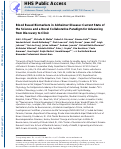 Cover page: Blood‐based biomarkers in Alzheimer disease: Current state of the science and a novel collaborative paradigm for advancing from discovery to clinic