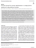 Cover page: Lessons learned by giving amphetamine to antipsychotic-medicated schizophrenia patients