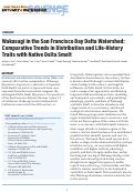 Cover page: Wakasagi in the San Francisco Bay–Delta Watershed: Comparative Trends in Distribution and Life-History Traits with Native Delta Smelt