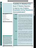 Cover page: Feasibility of a Modified Cone-Beam CT Rotation Trajectory to Improve Liver Periphery Visualization during Transarterial Chemoembolization.