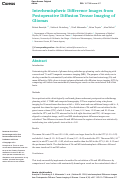 Cover page: Interhemispheric Difference Images from Postoperative Diffusion Tensor Imaging of Gliomas