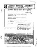 Cover page: GEOTHERMAL INJECTION MONITORING WITH D.C. RESISTIVITY METHODS