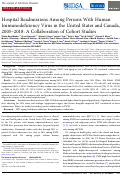 Cover page: Hospital Readmissions Among Persons With Human Immunodeficiency Virus in the United States and Canada, 2005–2018: A Collaboration of Cohort Studies