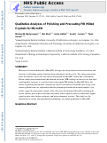 Cover page: Qualitative Analyses of Polishing and Precoating FIB Milled Crystals for MicroED