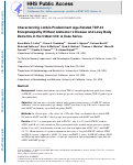 Cover page: Characterizing Limbic-Predominant Age-Related TDP-43 Encephalopathy Without Alzheimer’s Disease and Lewy Body Dementia in the Oldest Old: A Case Series