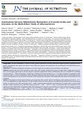 Cover page: Associations between Metabolomic Biomarkers of Avocado Intake and Glycemia in the Multi-Ethnic Study of Atherosclerosis