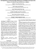 Cover page: Self-Explanation of Worked Examples Integrated in an Intelligent Tutoring System Enhances Problem Solving and Efficiency in Algebra