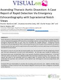 Cover page: Ascending Thoracic Aortic Dissection: A Case Report of Rapid Detection Via Emergency Echocardiography with Suprasternal Notch Views