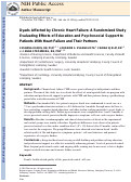 Cover page: Dyads Affected by Chronic Heart Failure: A Randomized Study Evaluating Effects of Education and Psychosocial Support to Patients With Heart Failure and Their Partners