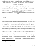 Cover page: Analytical uncertainty quantification for modal frequencies with structural parameter uncertainty using a Gaussian process metamodel