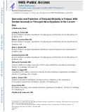 Cover page: Outcomes and Predictors of Perinatal Mortality in Fetuses With Ebstein Anomaly or Tricuspid Valve Dysplasia in the Current Era