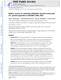 Cover page: Dietary sources of cumulative phthalates exposure among the U.S. general population in NHANES 2005-2014.