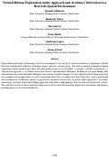 Cover page: Natural Human Exploration under Approach and Avoidance Motivation in aReal-Life Spatial Environment