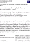 Cover page: The Controlling Factors of Photochemical Ozone Production in Seoul, South Korea