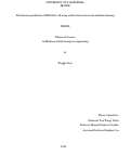 Cover page: Performance prediction of PEM fuel cell using artificial neural network machine learning