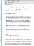 Cover page: Do personality traits related to affect regulation predict other tobacco product use among young adult non-daily smokers?