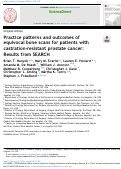 Cover page: Practice patterns and outcomes of equivocal&nbsp;bone scans for patients with castration-resistant prostate cancer: Results&nbsp;from SEARCH