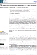 Cover page: The Distant Molecular Effects on the Brain by Cancer Treatment.