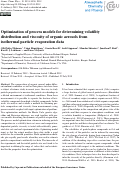 Cover page: Optimization of process models for determining volatility distribution and viscosity of organic aerosols from isothermal particle evaporation data