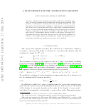 Cover page: A blob method for the aggregation equation