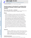 Cover page: Using geospatial mapping to design HIV elimination strategies for sub-Saharan Africa