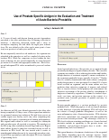 Cover page: Use of Prostate Specific Antigen in the Evaluation and Treatment of Acute Bacterial Prostatitis