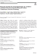 Cover page: Research priorities for measuring biologic age: summary and future directions from the Research Centers Collaborative Network Workshop.