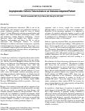 Cover page: Asymptomatic Colonic Tuberculosis in an Immunocompetent Patient