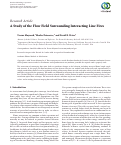 Cover page: A Study of the Flow Field Surrounding Interacting Line Fires