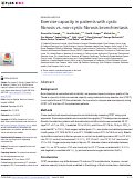 Cover page: Exercise capacity in patients with cystic fibrosis vs. non-cystic fibrosis bronchiectasis