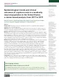 Cover page: Epidemiological trends and clinical outcomes of cryptococcosis in a medically insured population in the United States: a claims-based analysis from 2017 to 2019.