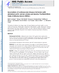 Cover page: Associations of cardiovascular disease risk factors with abdominal aortic calcium volume and density: The Multi-Ethnic Study of Atherosclerosis (MESA)