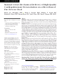 Cover page: Manual versus Mechanical Delivery of High-Quality Cardiopulmonary Resuscitation on a River-Based Fire Rescue Boat