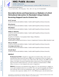 Cover page: Descriptive Norms and Expectancies as Mediators of a Brief Motivational Intervention for Mandated College Students Receiving Stepped Care for Alcohol Use