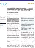 Cover page: Reach, acceptability, and perceived success of a telehealth diabetes prevention program among racially and ethnically diverse patients with gestational diabetes: the GEM cluster-randomized trial.