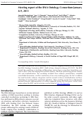 Cover page: Meeting report of the RNA Ontology Consortium January 8-9, 2011.