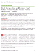 Cover page: Body Composition and Incident Heart Failure in Older Adults: Results From 2 Prospective Cohorts