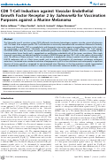 Cover page: CD8 T-Cell Induction against Vascular Endothelial Growth Factor Receptor 2 by Salmonella for Vaccination Purposes against a Murine Melanoma