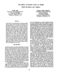 Cover page: The Effect of Syntactic Form on Simple Belief Revisions and Updates