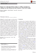 Cover page: Impact of a Structural Intervention to Address Alcohol Use Among Gay Bar Patrons in San Francisco: The PACE Study