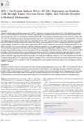 Cover page: HIV-1 Tat protein induces PD-L1 (B7-H1) expression on dendritic cells through tumor necrosis factor alpha- and toll-like receptor 4-mediated mechanisms.