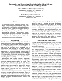 Cover page: Declarative and Procedural Strategies in Problem Solving: Evidence from the Toads and Frogs Puzzle