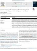 Cover page: Transient decreases in blood pressure and heart rate with increased subjective level of relaxation while viewing water compared with adjacent ground