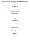 Cover page: The Effects of Agricultural Contaminants on Amphibian Endocrine and Immune Function