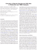 Cover page: Overview of Remote Sensing and GIS Uses in Watershed and TMDL Analyses