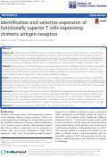 Cover page: Identification and selective expansion of functionally superior T cells expressing chimeric antigen receptors