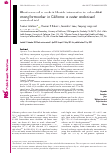 Cover page: Effectiveness of a worksite lifestyle intervention to reduce BMI among farmworkers in California: a cluster randomised controlled trial