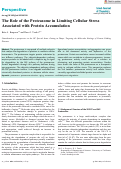 Cover page: The Role of the Proteasome in Limiting Cellular Stress Associated with Protein Accumulation