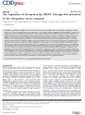 Cover page: The regulation of ferroptosis by MESH1 through the activation of the integrative stress response.