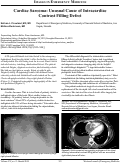 Cover page: Cardiac Sarcoma: Unusual Cause of Intracardiac Contrast Filling Defect